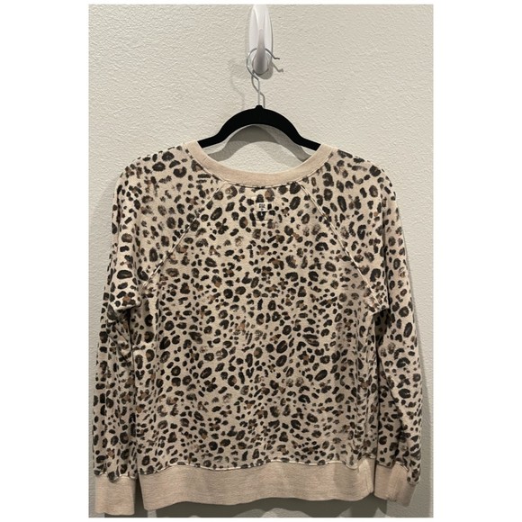 BILLABONG Scenic Ride Cheetah Print Crewneck Pullover Sweatshirt - Picture 4 of 5